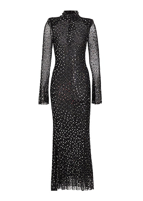 Rhinestone Mesh Elegance Dress
