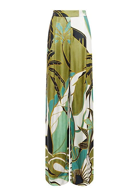 Tropical Wide-Leg Trousers
