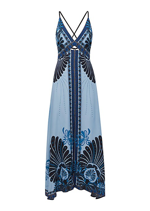 Vibrant Cut-Out Maxi Dress