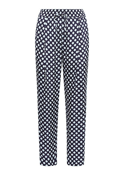 Polka Dot Drawstring Trousers