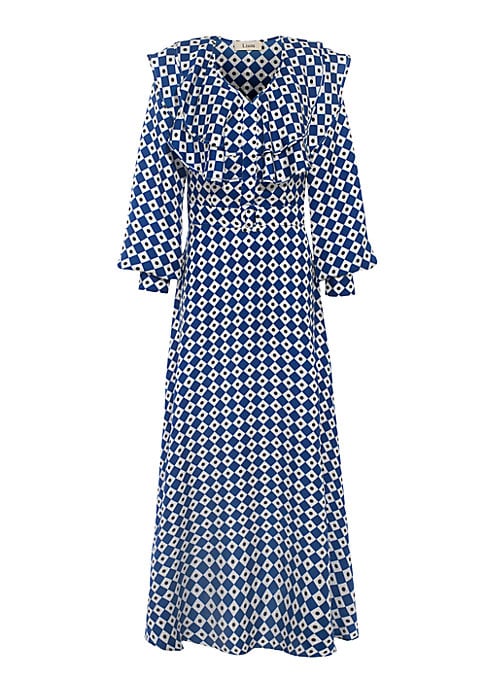 Ruffled Silk Midi Delight