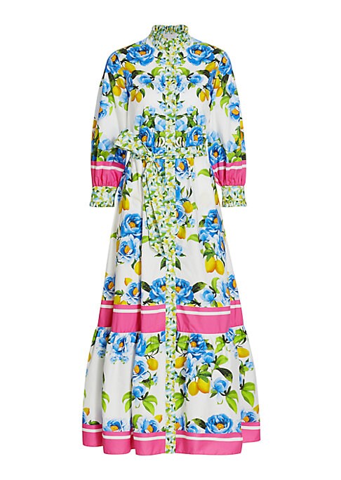 Ruffled Elegance Midi Dress