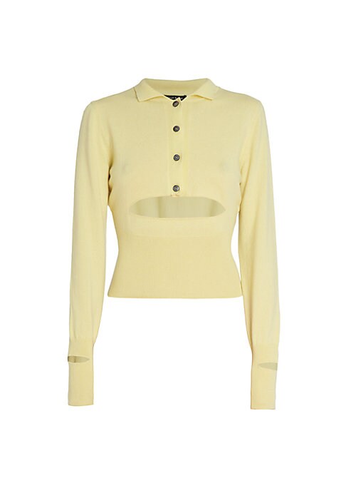 Chic Cut-Out Cashmere Top