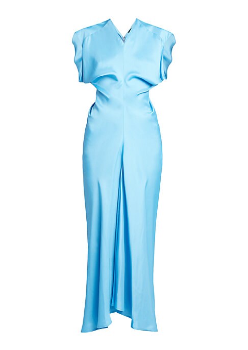 Draped Cap Sleeve Dress