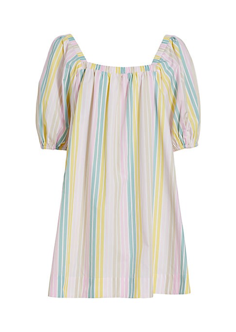 Colorful Puff Minidress