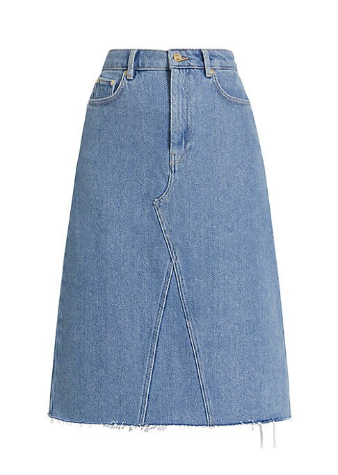 Chic Denim Midi Skirt