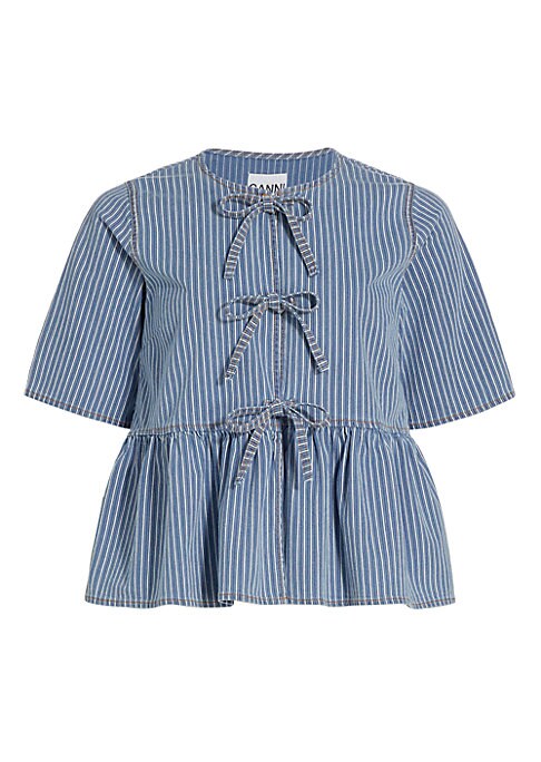 Peplum Denim Delight