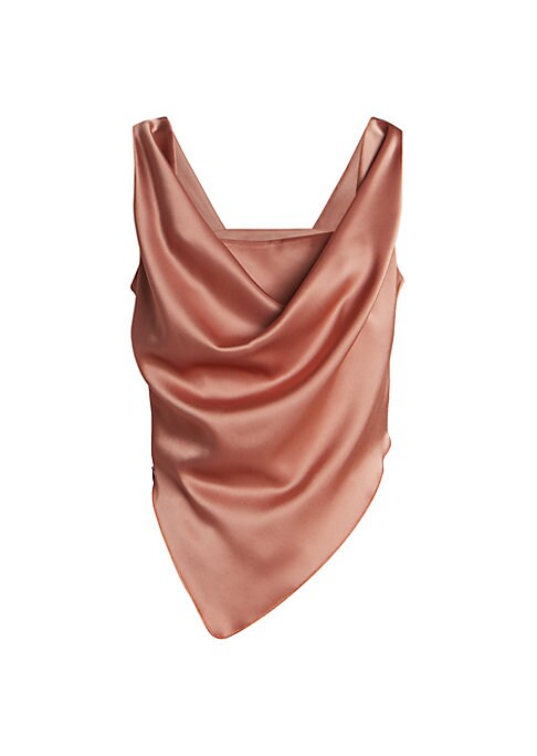 Draped Satin Elegance Top
