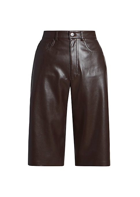 Chic Faux Leather Shorts