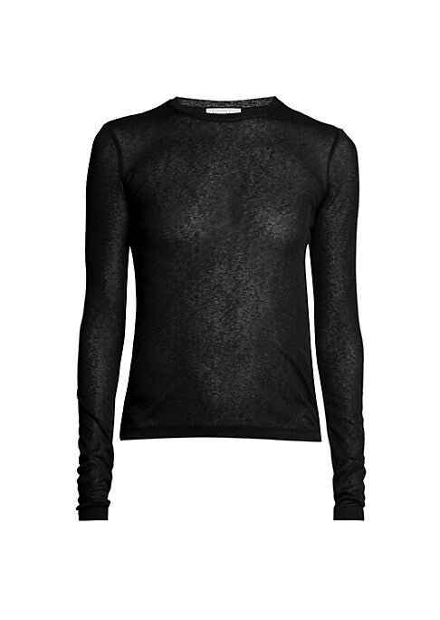 Scoopneck Mesh Top