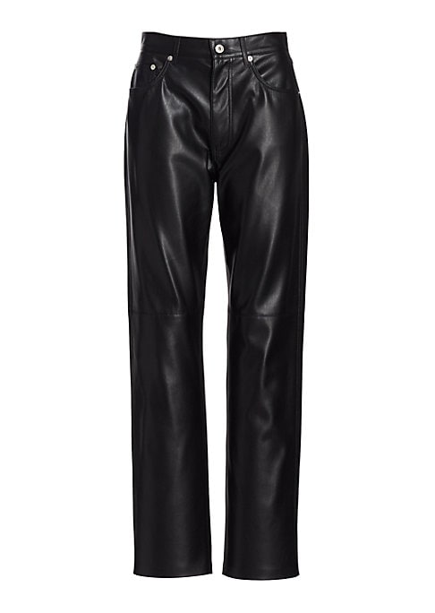 Chic Vegan Leather Trousers