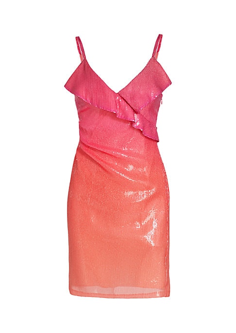 Metallic Gradient Minidress