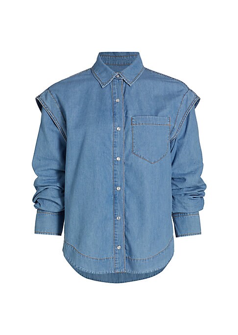 Chic Chambray Snap Shirt