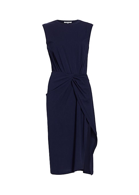Twist & Slit Midi Dress