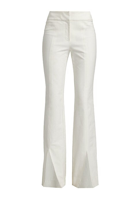 Sleek Slit Flare Trousers
