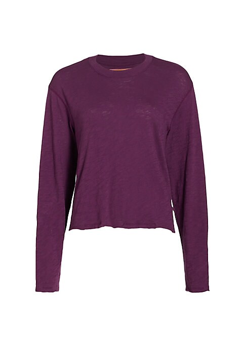 Raw Hem Long Sleeve Tee