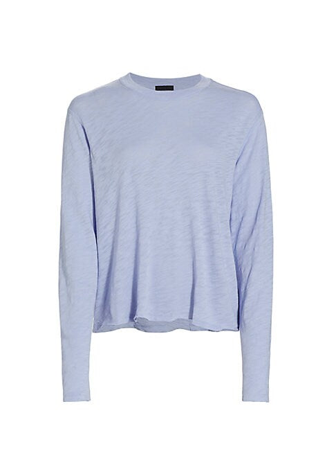 Raw Edge Long Sleeve Tee