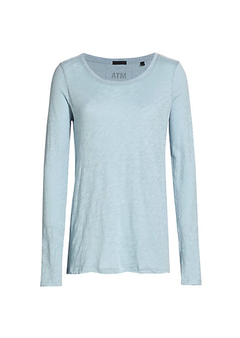 Raw Hem Long Sleeve Tee