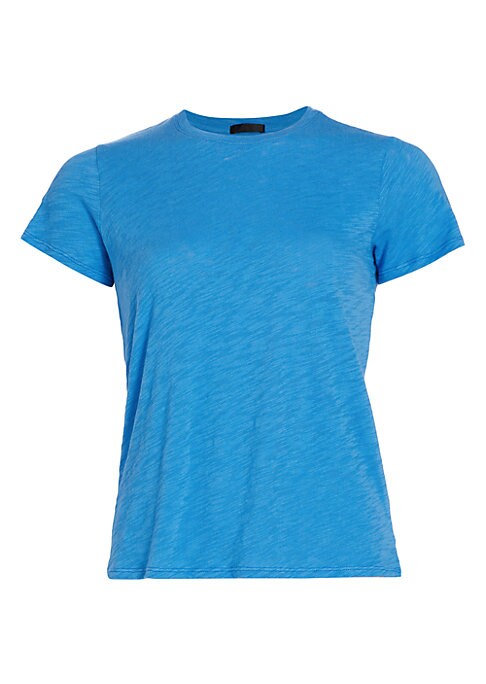 Cropped Cotton Crew T-Shirt