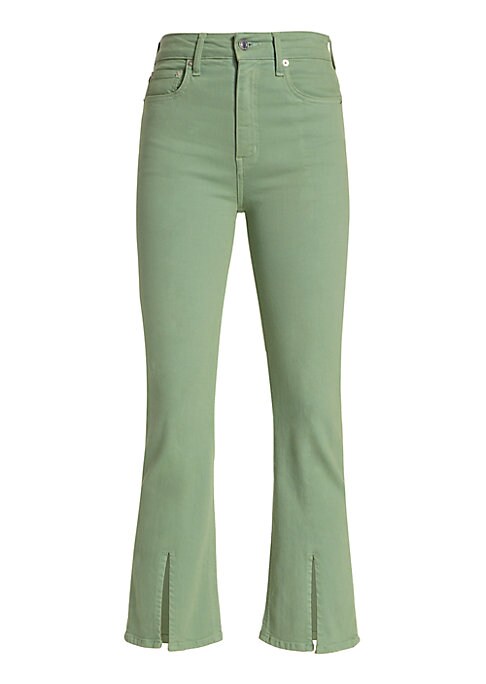 Chic Slit Crop Flare Pants
