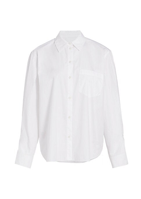 Balloon Sleeve Poplin Top