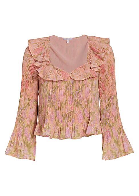 Floral Ruffle Blouse
