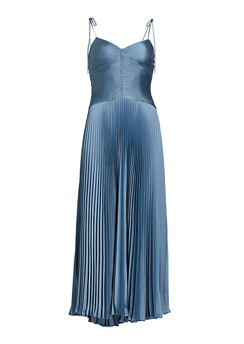 Pleated Midi Cami Dress