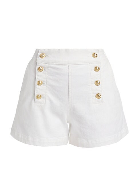 Sailor Style Denim Shorts