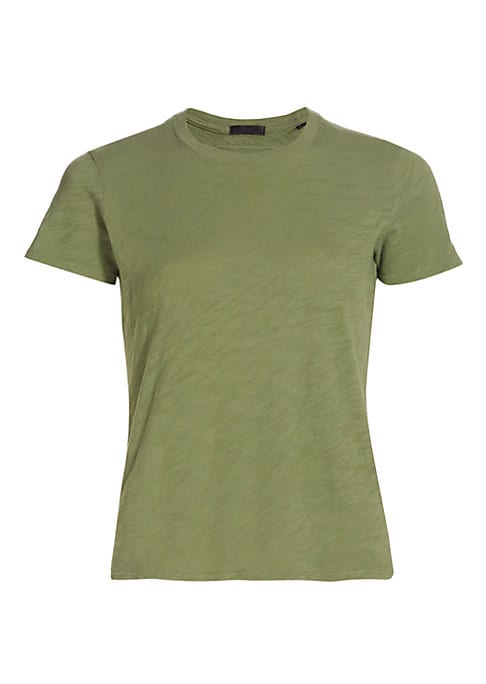 Cropped Slub T-Shirt