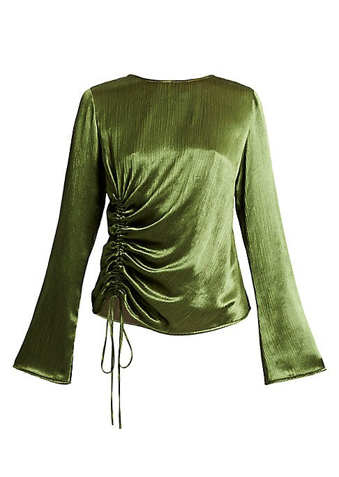 Satin Ruching Blouse