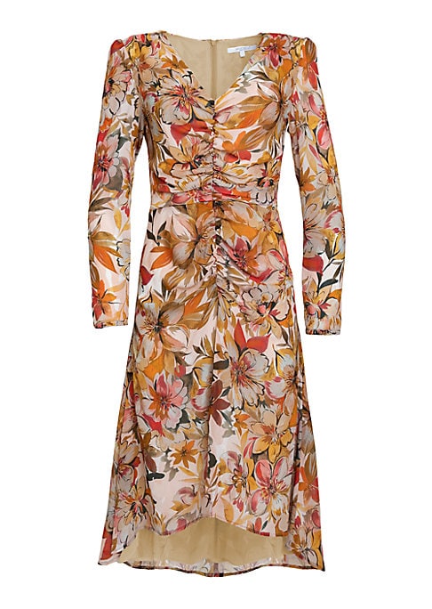 Floral V-Neck Midi Dress