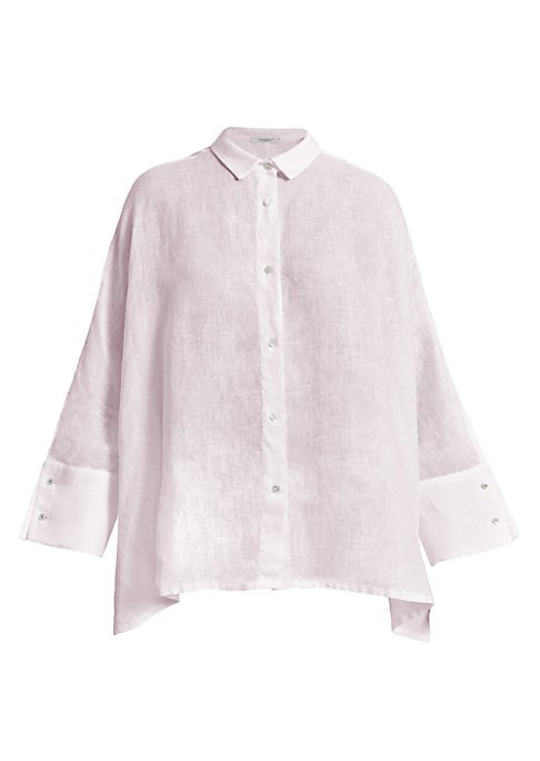 Dramatic Linen Button-Up