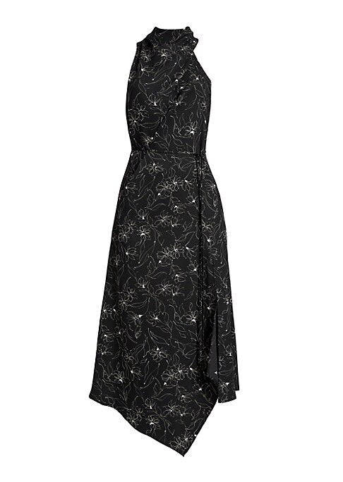 Floral Slit Midi Dress