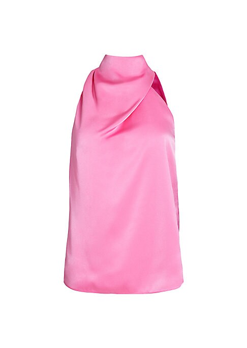 Lustrous Satin High Blouse