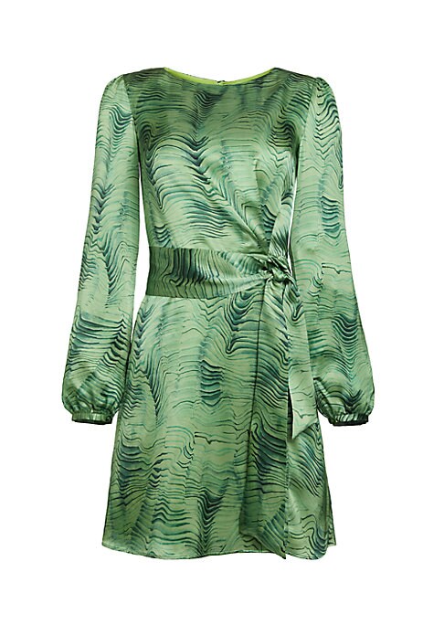 Silk Wave Mini Dress