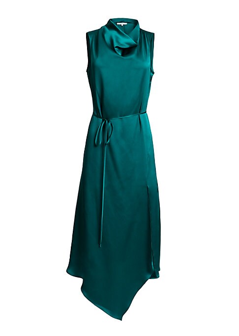Radiant Silk Cowl Dress