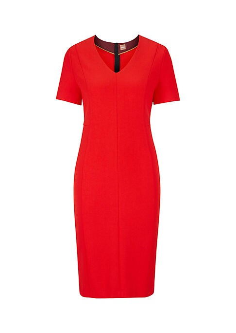 Chic V-Neck Shift Dress