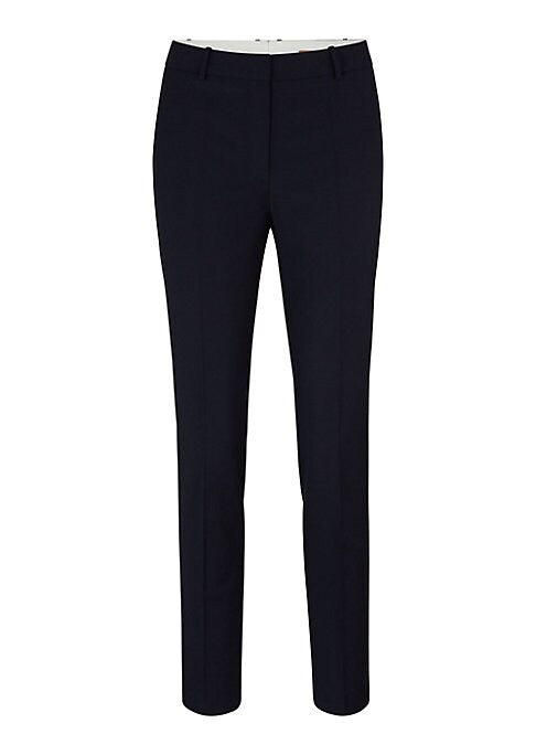 Chic Cropped Wool Trousers