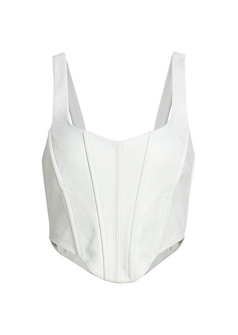 Luxe Corset Leather Top