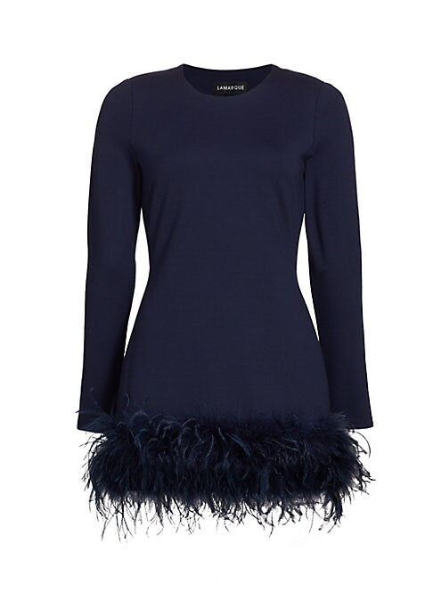 Feathered Elegance Minidress
