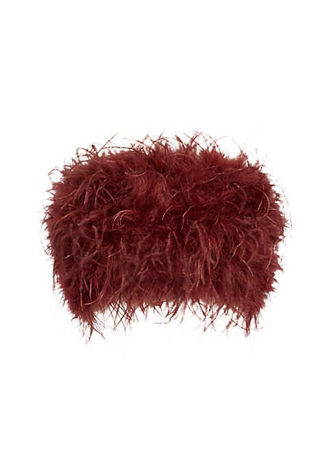Feathered Cropped Top