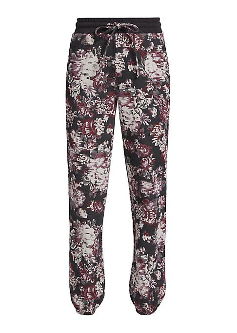 Glitchy Floral Joggers