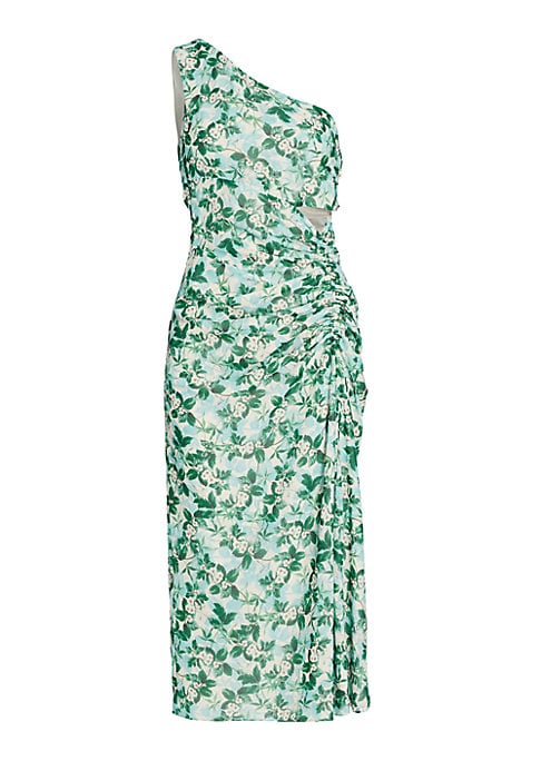 Floral Chic Slit Dress