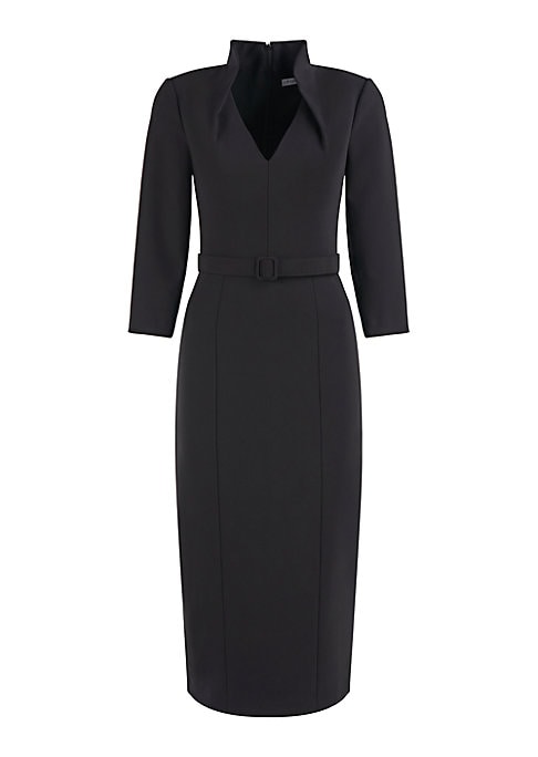 Swan-Neck Elegance Dress