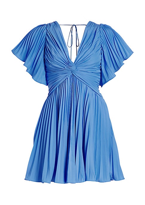 Cape-Sleeve Elegance Dress