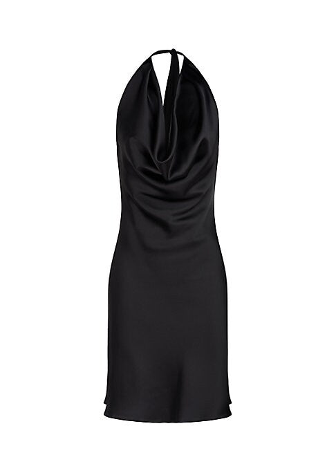 Satin Cowl Minidress Delight