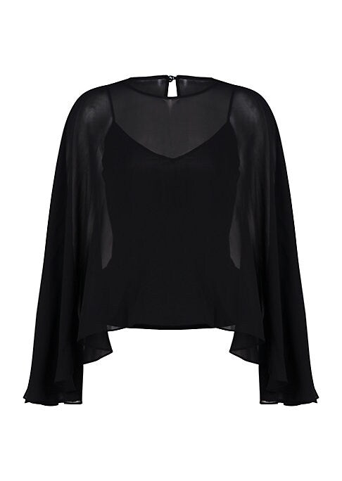 Chiffon Cape Blouse
