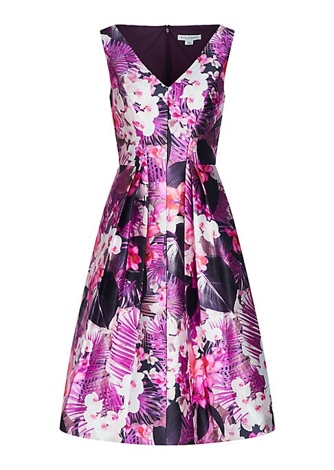 Floral V-Neck Midi Dress