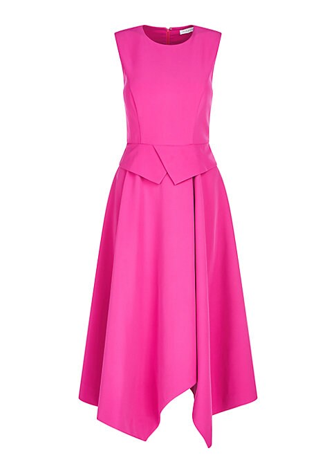 Chic Peplum Midi Dress