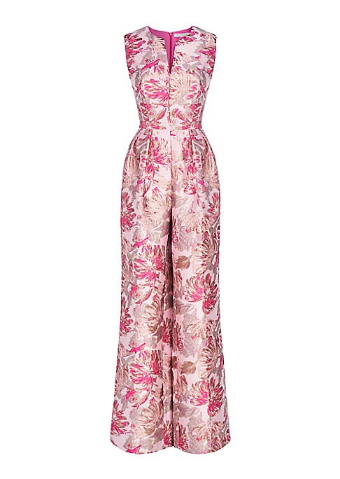 Shimmering Floral Jumpsuit